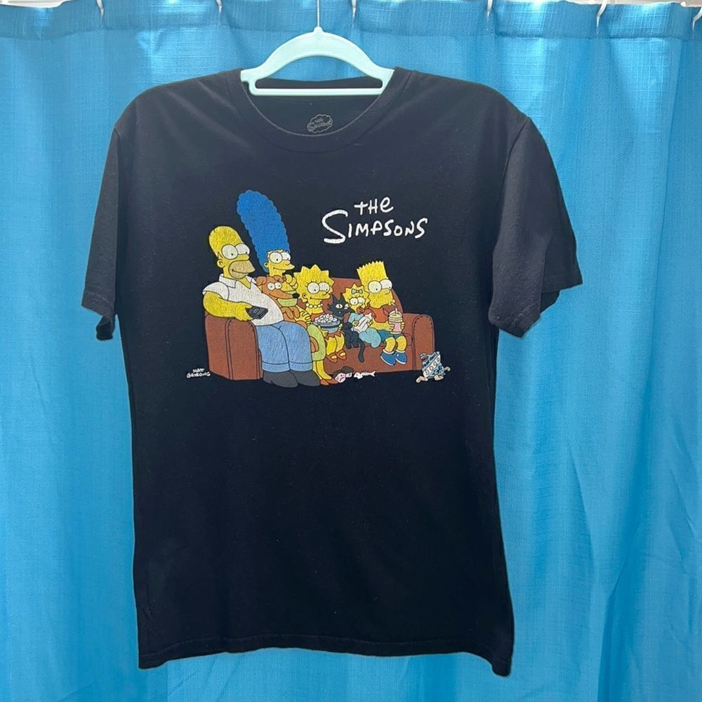 Simpson graphic T-shirt. Black yellow blue